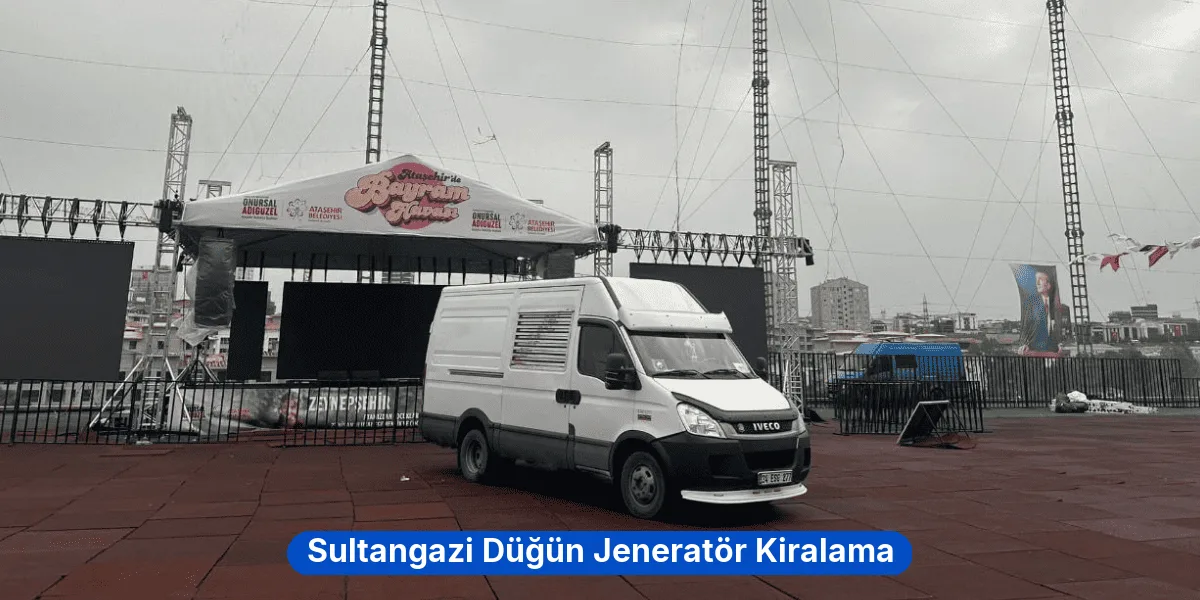 Sultangazi Düğün Jeneratör Kiralama