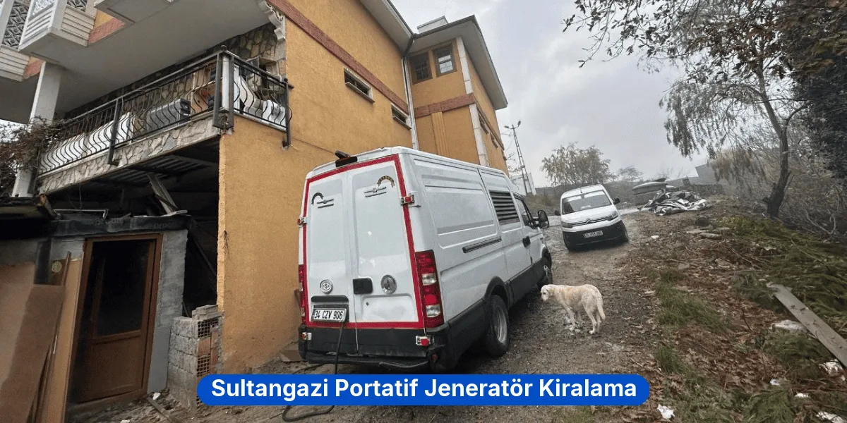 Sultangazi Portatif Jeneratör Kiralama